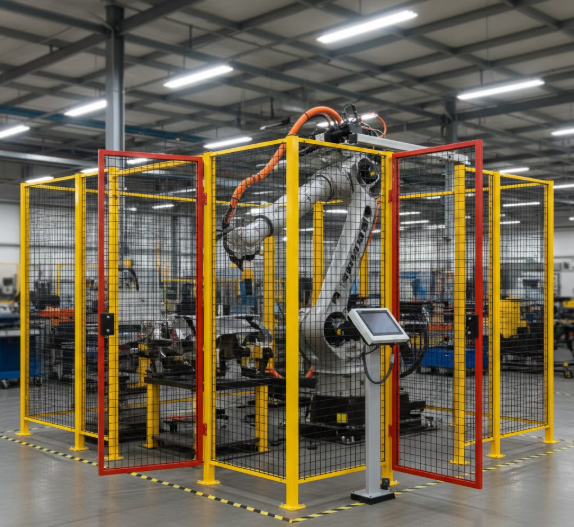 Perimeter Safety Fencing for Industrial Robot
