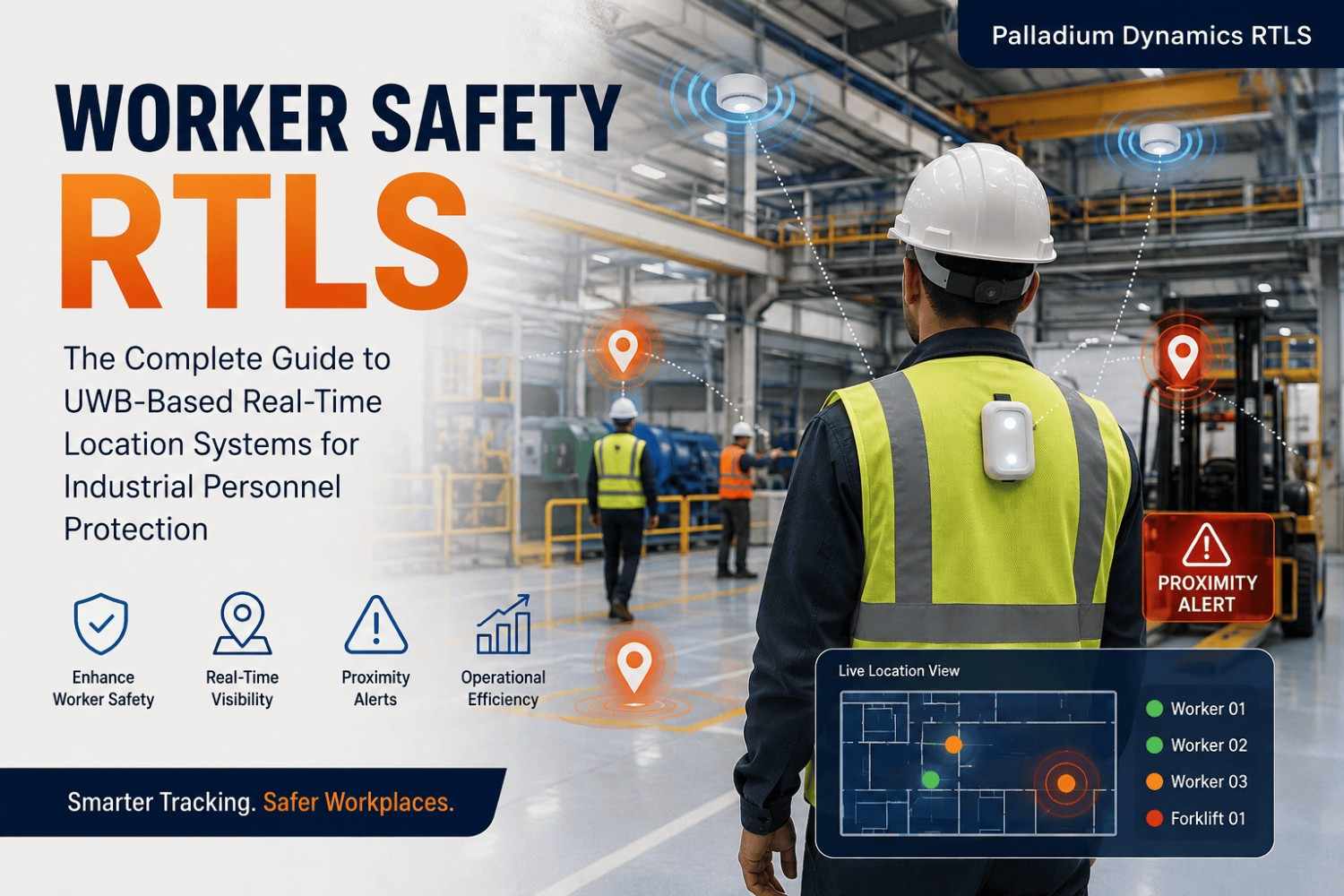 Worker Safety RTLS - UWB Real-Time Location System for Industrial Personnel