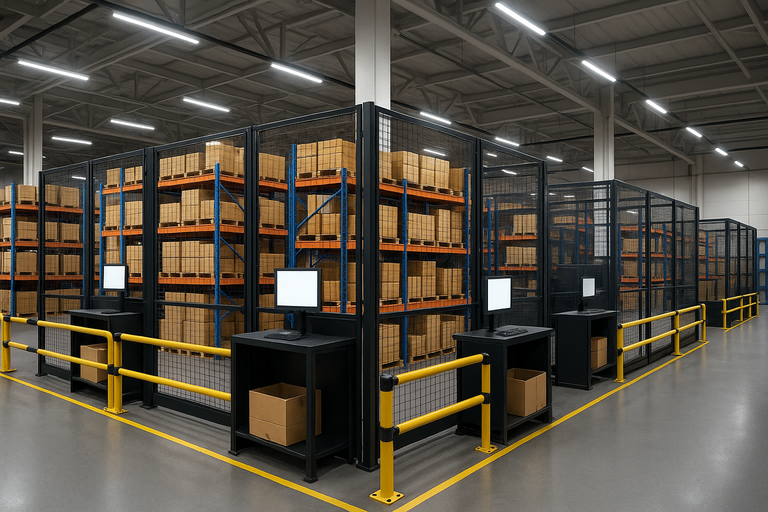 Retail Warehousing Safety Barriers